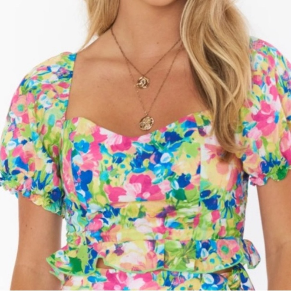 NWOT Show Me Your Mumu Crop Top, Medium